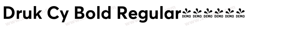 Druk Cy Bold Regular字体转换